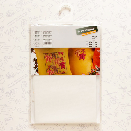 Канва в упаковке Sulta Hardanger 22 ct, 48 х 53 см, цвет №1. Арт н1008/1                  