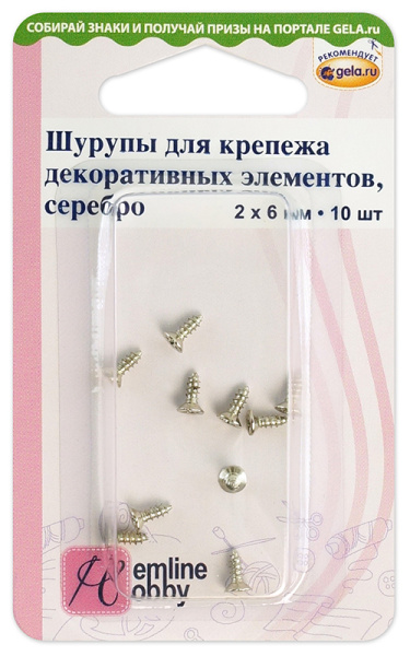 Шурупы для крепежа декоративных элементов. Арт 11.114.SR/G002