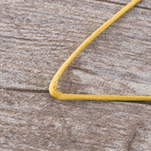 Шнур атласный SAFISA 2 мм, 25 м, цвет 54, бежево-золотистый. Арт 462-54                  