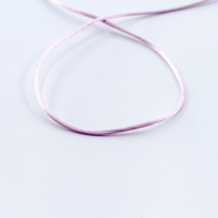 Шнур атласный мини-рулон, 1,5 мм, 4,5 м, цвет 05, розовый. Арт P00470-1,5мм-05         