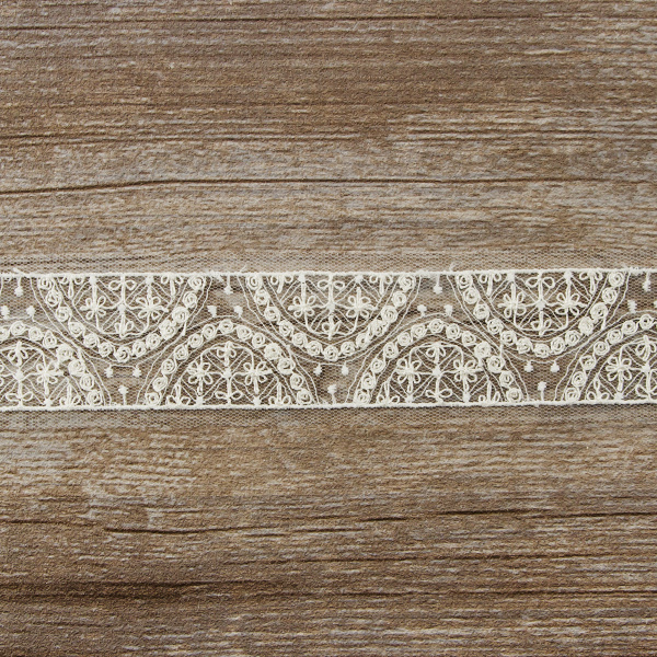 Кружево-вышивка на тюле, 20 мм. Арт 42243/00