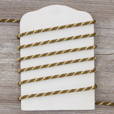 Шнур витой PEGA, коричневый, 4 мм. Арт 845211940DA726          