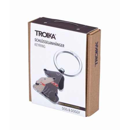 Брелок TROIKA "Собачка с щенком". Арт KR18-05/BR