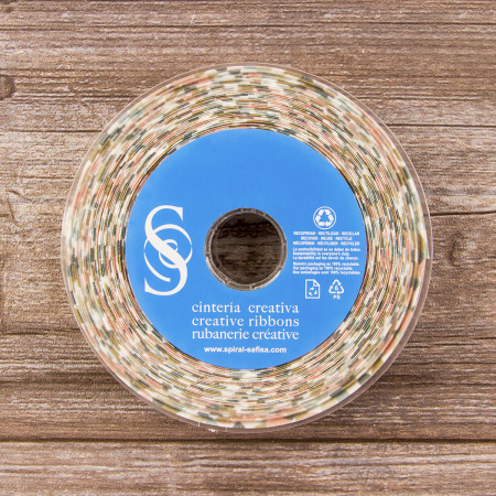 Косая бейка с рисунком SAFISA, арт.6630, 20 мм, 20 м, цвет 02. Арт 6630-20мм-02