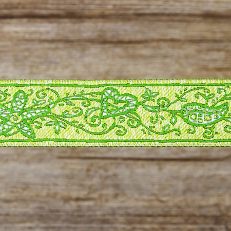 Лента жаккард SAFISA, 25 мм, 15 м, цвет 04. Арт 9104-25мм-04        