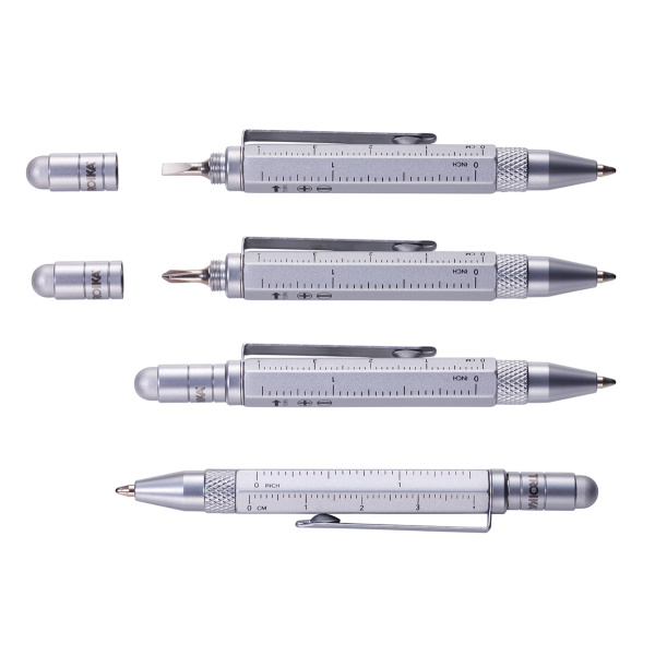 Ручка шариковая TROIKA многофункциональная "CONSTRUCTION LILIPUT". Арт PIP25/YE