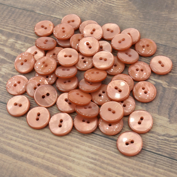 Пуговицы CONCEPT Mother of Pearl, размер 24, полиэстер, цвет COL.58. Арт 75315-024-COL.58