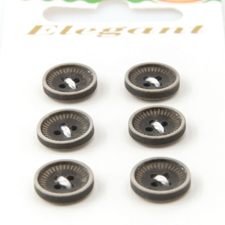 Пуговицы ELEGANT. Арт 13295-11-BLACK/6