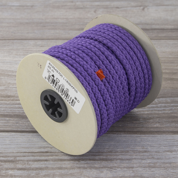 Шнур PEGA полиэстровый, цвет фиолетовый, 6,0 мм. Арт 842949700L1639