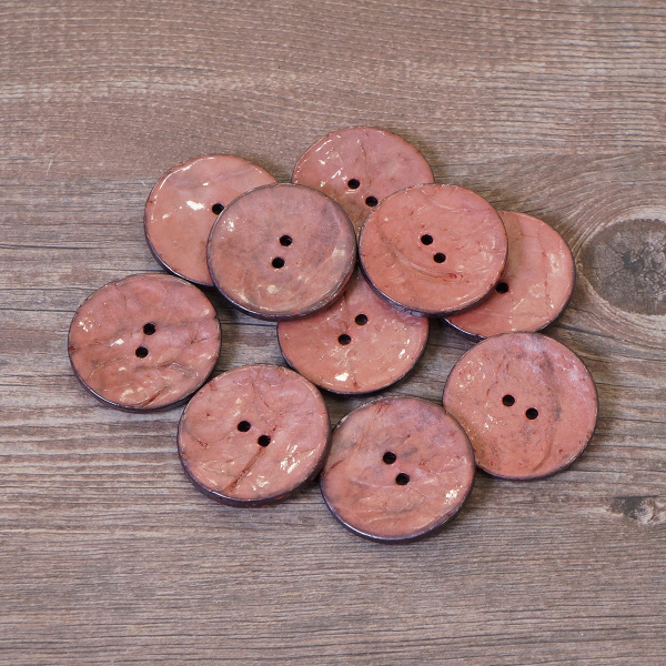 Пуговицы CONCEPT, размер 48, кокос, цвет COL.7 пыльная роза. Арт 1919H-048-COL.7