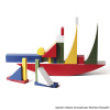Конструктор BAUHAUS "Bauspiel" 14+, дизайн 1977 года, натуральное дерево, цветной, 22 детали. Арт 9412