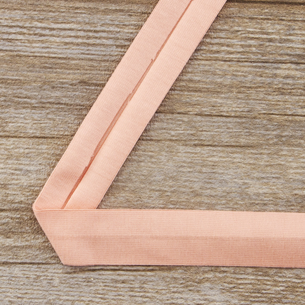 Косая бейка хлопок, 20 мм, 20 м, цвет 83, чайная роза. Арт 6598-20мм-83