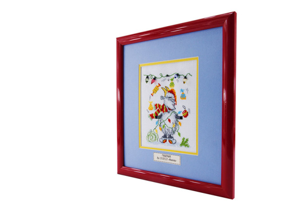 Вышитая картина "Жонглер". Арт Модель 01.033.21