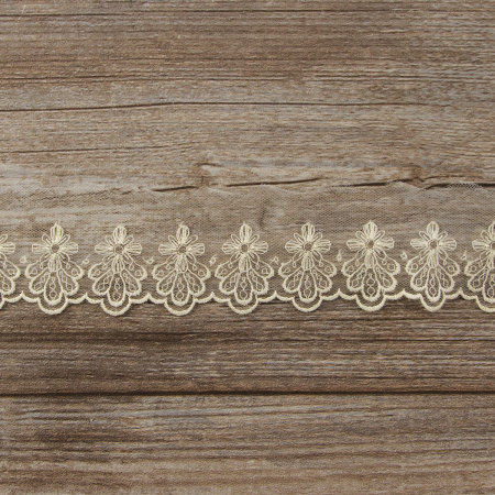 Кружево-вышивка на тюле, 30 мм. Арт 42178/58