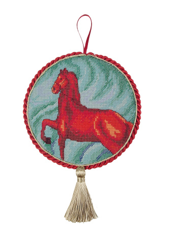 Набор для создания пинкипа "Красные кони". Арт 21.002.39