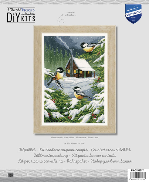 Набор для вышивания "Зимняя сценка". Арт PN-0158317