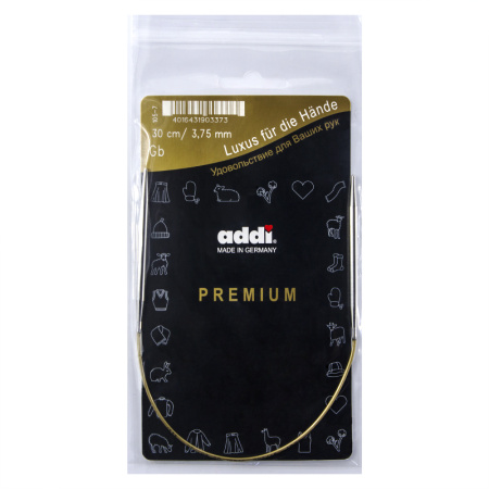 Спицы, круговые, супергладкие, addiClassic №3.75, 30 см. Арт 105-7/3.75-30