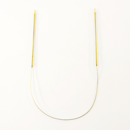 Спицы круговые позолоченные с удлиненным кончиком, №1,75, 40 см. Арт 714-7/1.75-40