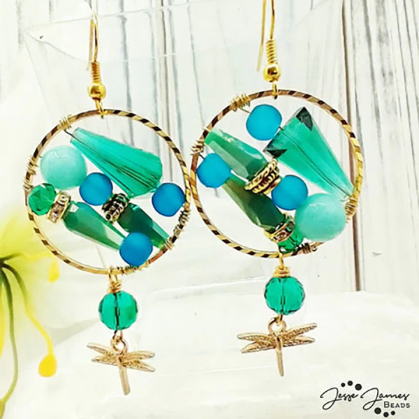 Набор бусин и шармов "Swiss Chard" из стекла и металла разных форм и размеров. Арт MARMIX-14