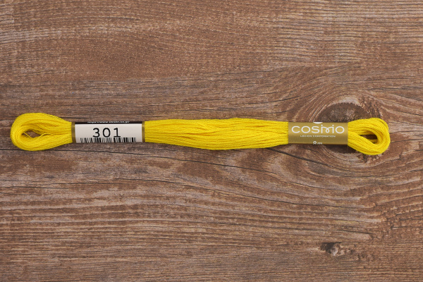 Мулине COSMO однотонный цвет  301       . Арт 25-6/301       