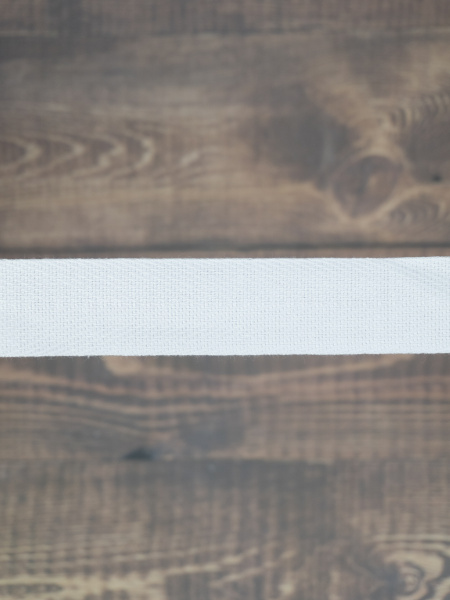 Тесьма киперная SAFISA, 25 мм, 25 м, цвет 02, белый. Арт 0270-25мм-02