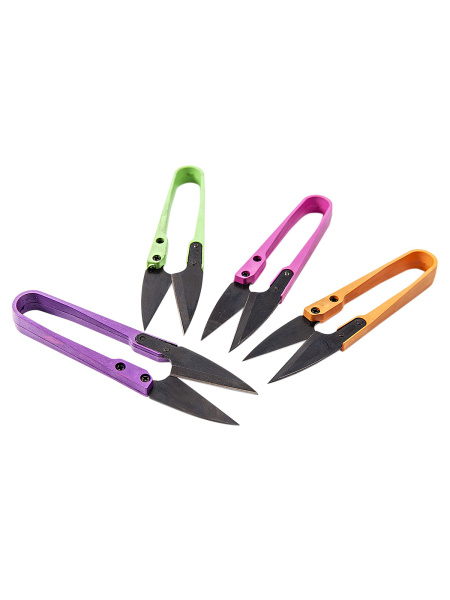 Ножницы-сниппер  для обрезки нитей, 10 см, 24 шт. в картонном прикассовом стенде. Арт B4803