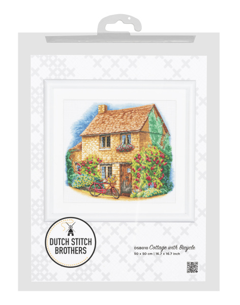 Набор для вышивания "Коттедж", канва лён 28 ct. Арт DSB010L