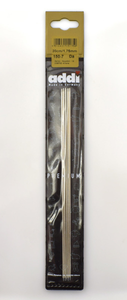 Спицы, чулочные, сталь, addiSteel №1,75, 20 см. Арт 150-7/1.75-20