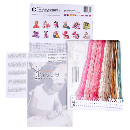 Набор для вышивания "Сладкий как сахар", канва Aida 16 ct. Арт 742A