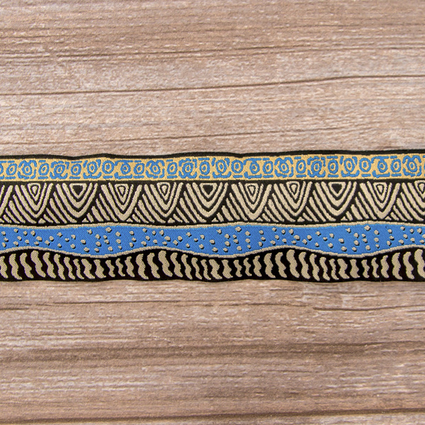 Лента жаккардовая SAFISA, 50 мм, 15 м, цвет 02. Арт 9272-50мм-02