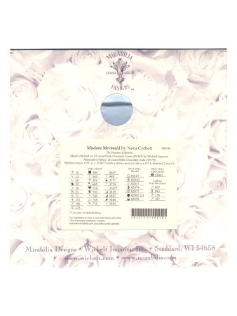 Схема для вышивания MIRABILIA "Мечтательница". Арт MD199