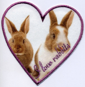 Термоаппликация HKM "I love rabbits"