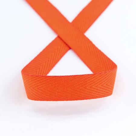 Тесьма киперная SAFISA, 15 мм, 25 м, цвет 61, оранжевый. Арт 30270-15мм-61