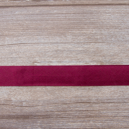 Косая бейка хлопок/полиэстер на блистере, 30 мм, 2,5 м, цвет 30, Бордовый. Арт P06120-30мм-30          