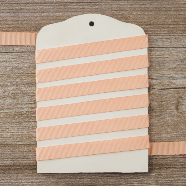 Лента репсовая SAFISA, 10 мм, 25 м, цвет 07 персиковый. Арт 350-10мм-07