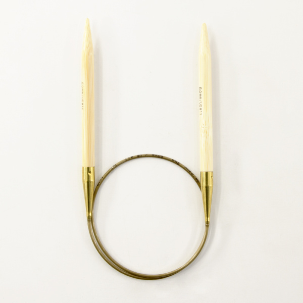 Спицы, круговые, бамбук addiNature BAMBOO №8, 60 см. Арт 555-7/8-60