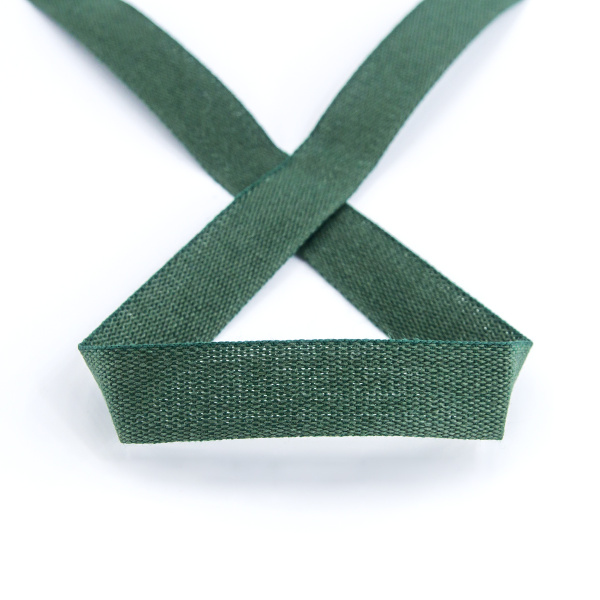 Тесьма киперная хлопковая на блистере SAFISA, 14 мм, 2,5 м , цвет 43, темно-зеленый. Арт P00260C-14мм-43         