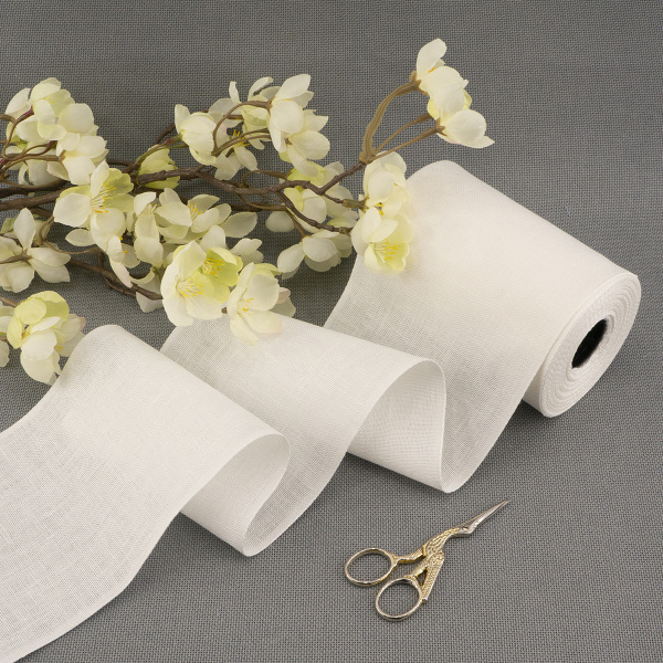 Лента канвовая Leinen для вышивания 30 ct ширина 12 см. Арт 72022/12cm/1