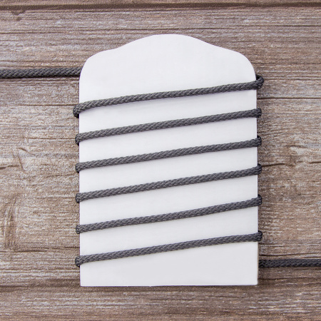 Шнур плетеный SPIRAL ( SAFISA), 4 мм, 25 м, цвет серый светлый. Арт 25281-4-27