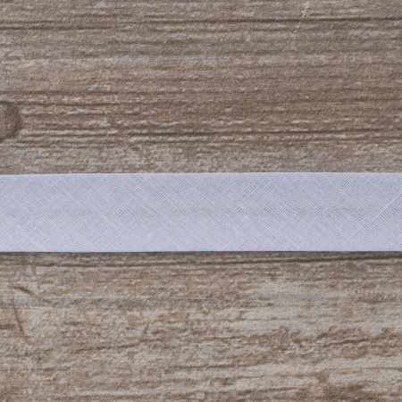 Косая бейка хлопок/полиэстер 20 мм, 25 м, цвет 115, лиловый. Арт 6120-20мм-115           