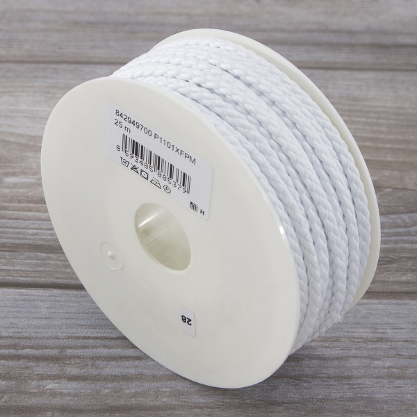 Шнур PEGA полиэстровый, цвет белый, 6,0 мм. Арт 842949700P1101