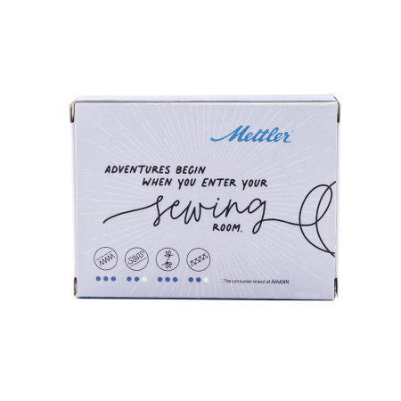 Набор с нитками для джинс DENIM DOC 75, 100 м  в подарочной упаковке, 4 катушки. Арт DENIMDOC4-KIT