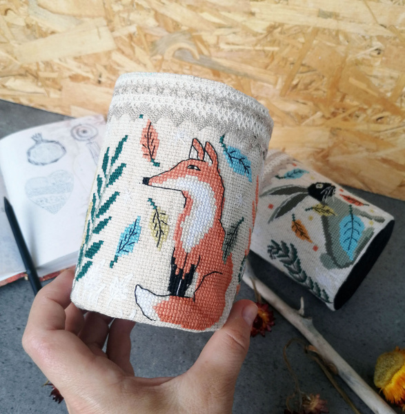 Набор для создания карандашницы "Лисы". Арт 21.002.21