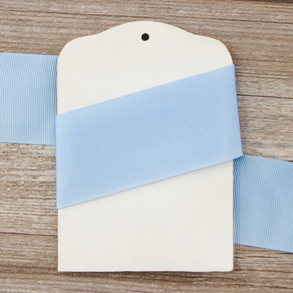 Лента репсовая SAFISA, 50 мм, 25 м, цвет 04 голубой светлый. Арт 350-50мм-04