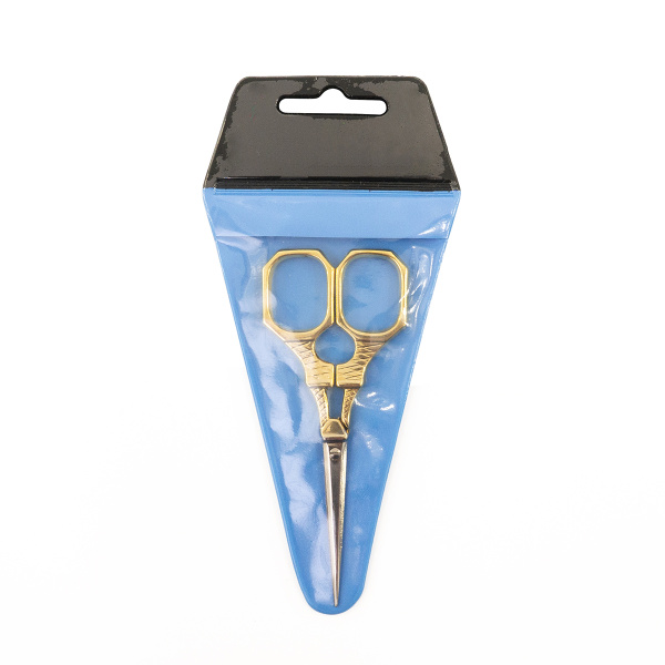 Ножницы для вышивания "Эйфелева башня", цвет золотой, в чехле, 10 см. Арт CI2820