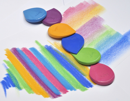 Пастель восковая для рисования Boya, набор мелков. Арт 6 SET/MEDITERANEO