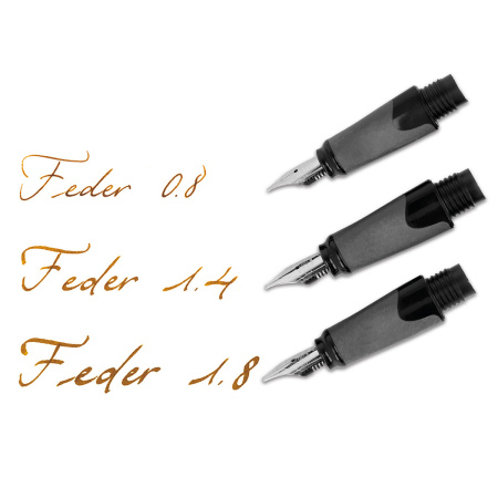 Набор для каллиграфии "Air Best Writer", 6 предметов, корпус ручки черный/серый с розовым золотом. Арт 10061