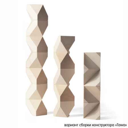 Конструктор дизайнерский NAEF CLASSIC "Tawa" 3+, натуральное дерево, 16 деталей. Арт 9421.1