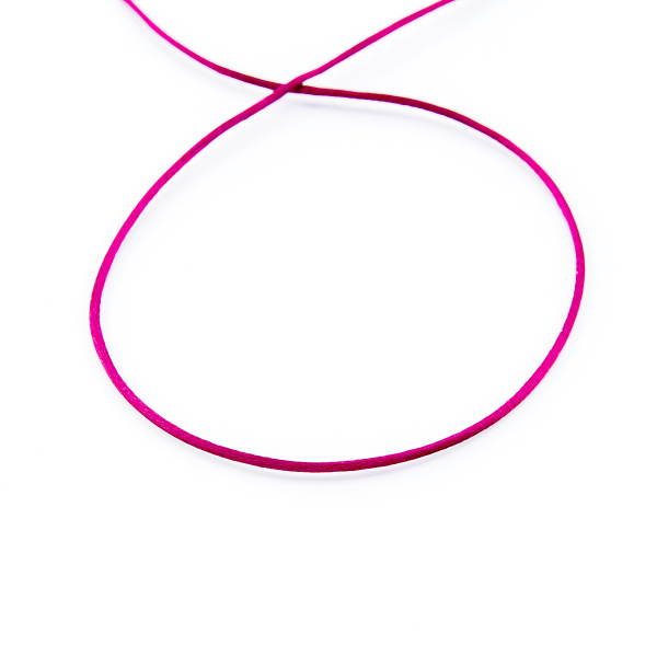 Шнур атласный мини-рулон, 1,5 мм, 4,5 м, цвет 30, бордо. Арт P00470-1,5мм-30         