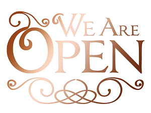 Трафарет "We  Are Open"